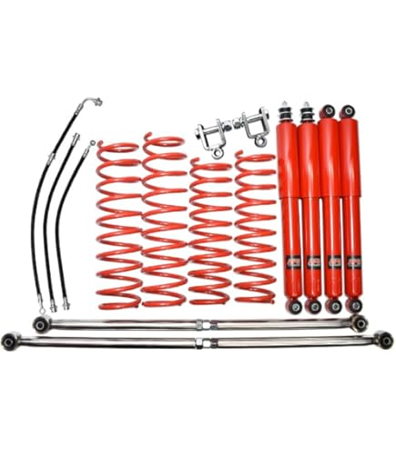 JB23 RPG 3インチリフトアップサスペンションキット 赤 Amazon.co.jp: ジムニー JB23/JB33/JB43 3インチ リフトアップキット